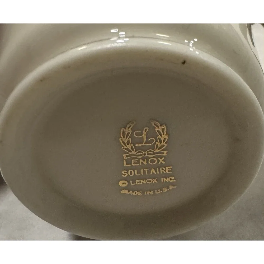 Lenox Solitaire Demitasse Cup And Saucer Set Espresso Made In USA